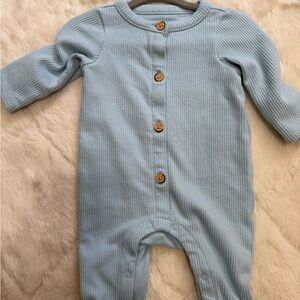 Cat & Jack Light Blue Ribbed Bodysuit